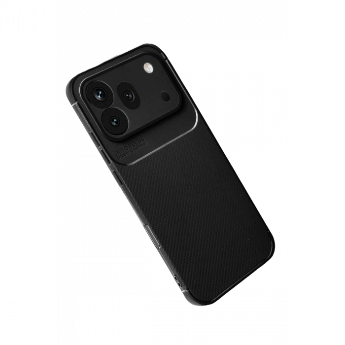 Huawei Honor 600 Pro Auto Focus Karbon Kapak - Siyah