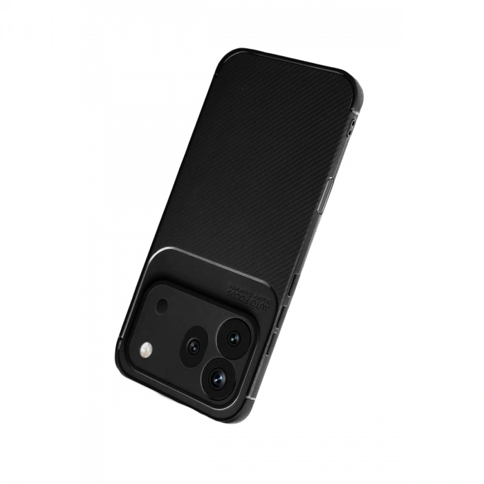 Huawei Honor 600 Pro Auto Focus Karbon Kapak - Siyah