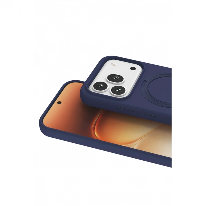 Huawei Honor 600 Pro Regal Magsafe Standlı Kapak - Lacivert