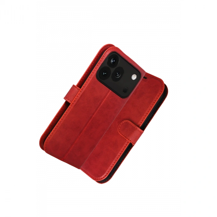 Huawei Honor 600 Pro Trend S Plus Kapaklı Kılıf - Kırmızı