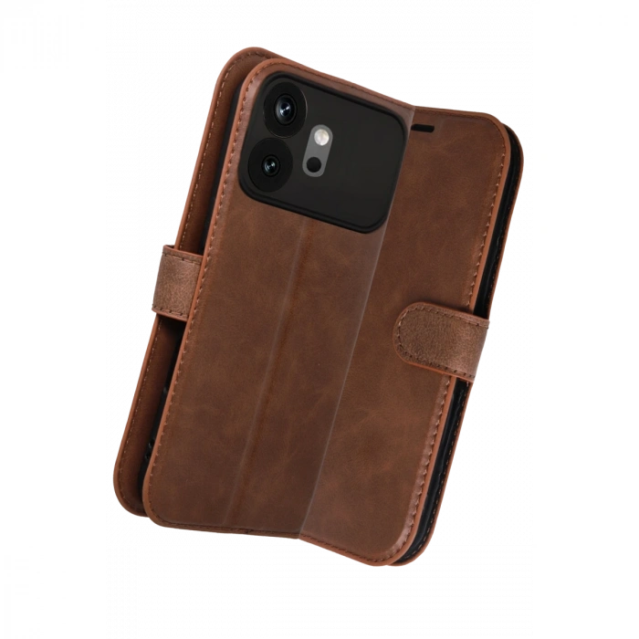 Huawei Honor 600 Trend S Plus Kapaklı Kılıf - Taba
