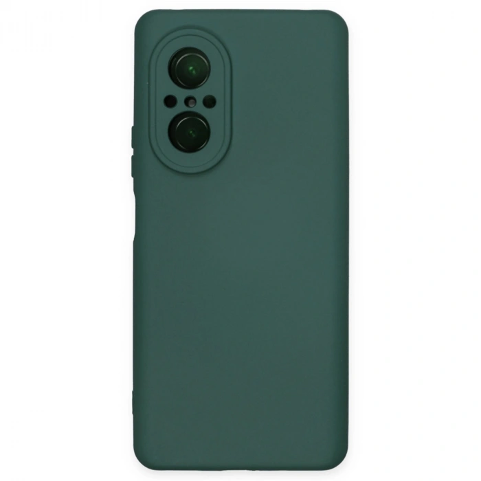 Huawei Nova 9 Se Kılıf Nano İçi Kadife Silikon - Koyu Yeşil