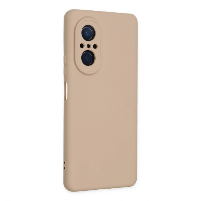 Huawei Nova 9 Se Kılıf Nano İçi Kadife Silikon - Pudra