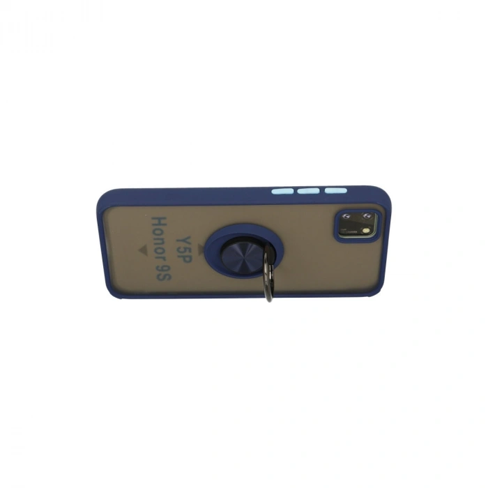 Huawei Y5p Kılıf Montreal Yüzüklü Silikon Kapak - Lacivert