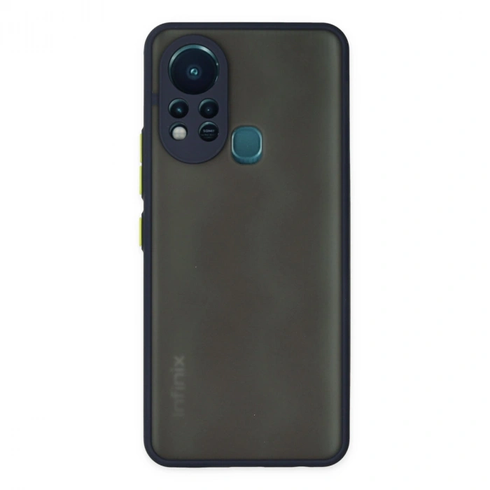 İnfinix Hot 11s Kılıf Montreal Silikon Kapak - Lacivert