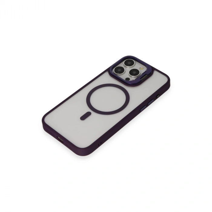 Joko Apple İphone 14 Pro Kılıf Roblox Lens Magsafe Standlı Kapak - Derin Mor