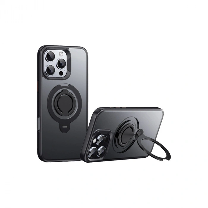 Joko Apple İphone 16 Pro Max Avatar 360 Dönen Magsafe Kapak - Siyah