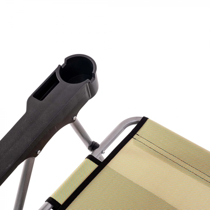 Katlanabilir Piknik ve Kamp Sandalyesi - Bardaklıklı - Rock - Sahra (A-12)- 140KG Taşıma