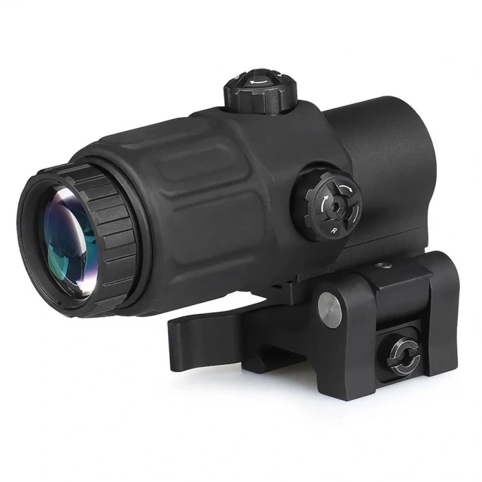 Magnifier 5x Yakınlaştırmalı Dürbün  22mm Ray Uyumlu, Katlanır Yaylı Ayaklı