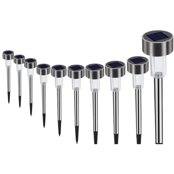 Metal Gövdeli Solar Bahçe Lambası 10lu