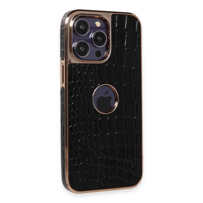 Newface Apple İphone 14 Pro Max Kılıf Snake Kapak - Siyah