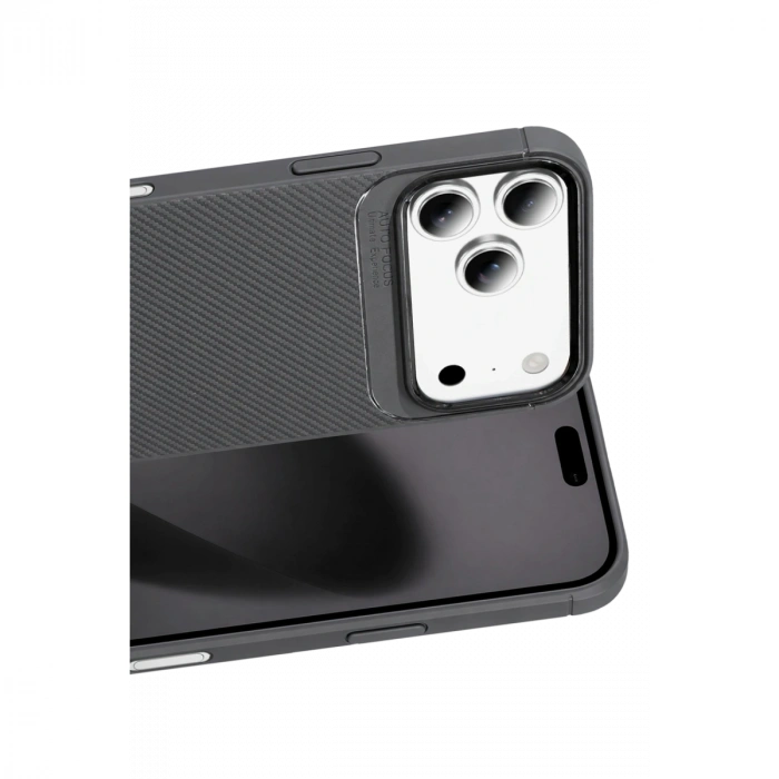 Newface Apple İphone 18 Pro Max Auto Focus Karbon Kapak - Gri