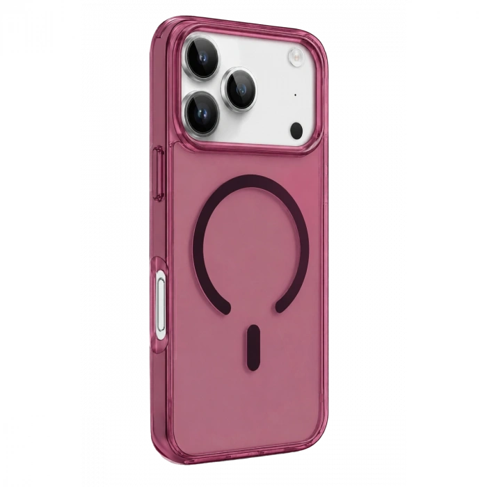 Newface Apple İphone 18 Pro Max Pc Real Magsafe Kapak - Bordo