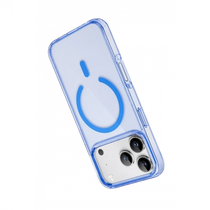 Newface Apple İphone 18 Pro Max Pc Real Magsafe Kapak - Sierra Blue