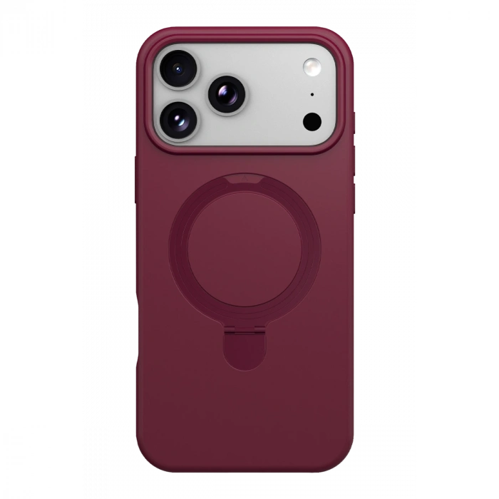 Newface Apple İphone 18 Pro Max Regal Magsafe Standlı Kapak - Bordo