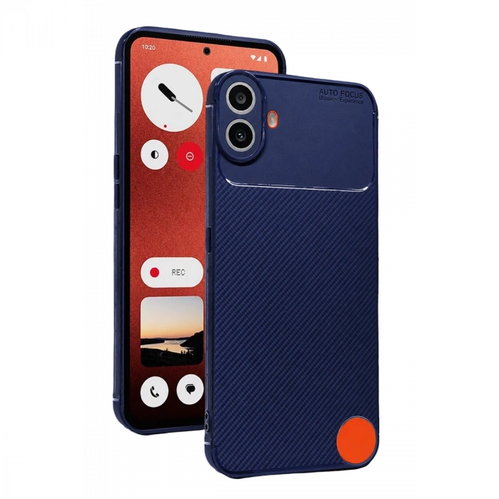 Newface Nothing Phone Nothing Cmf Phone 1 Auto Focus Karbon Kapak - Lacivert