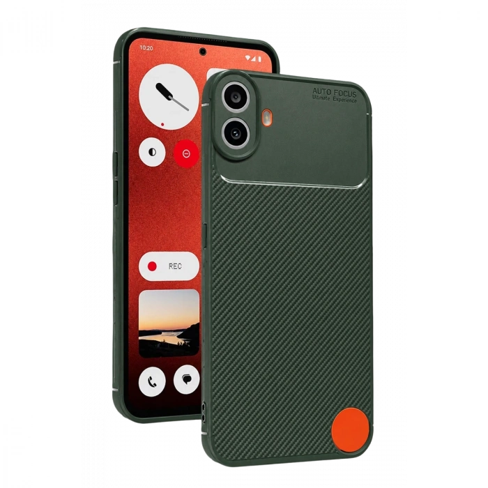 Newface Nothing Phone Nothing Cmf Phone 1 Auto Focus Karbon Kapak - Yeşil