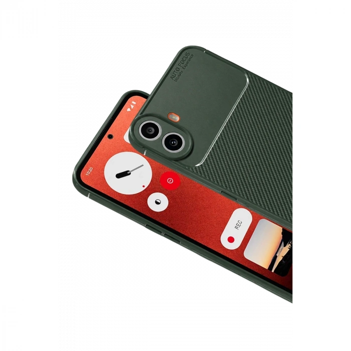 Newface Nothing Phone Nothing Cmf Phone 1 Auto Focus Karbon Kapak - Yeşil