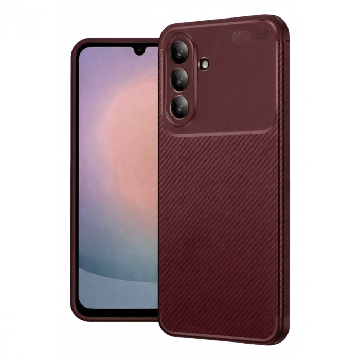 Newface Samsung Galaxy S26 Fe Auto Focus Karbon Kapak - Bordo