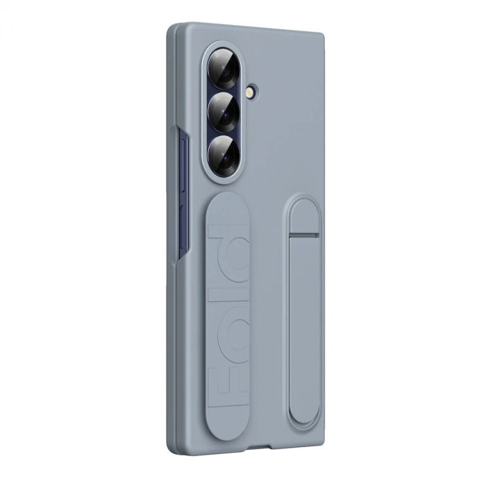 Newface Samsung Galaxy Z Fold 7 Kılıf Costa Standlı Kapak - Gri
