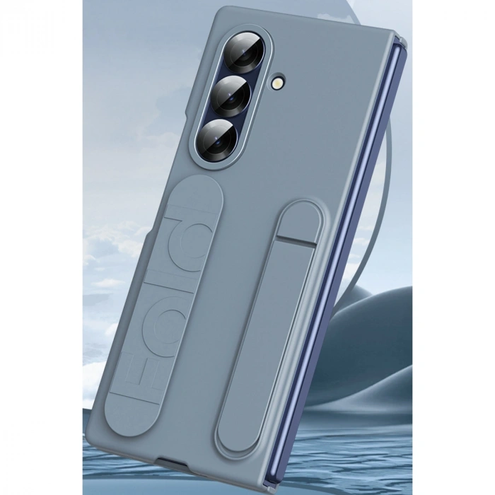Newface Samsung Galaxy Z Fold 7 Kılıf Costa Standlı Kapak - Gri