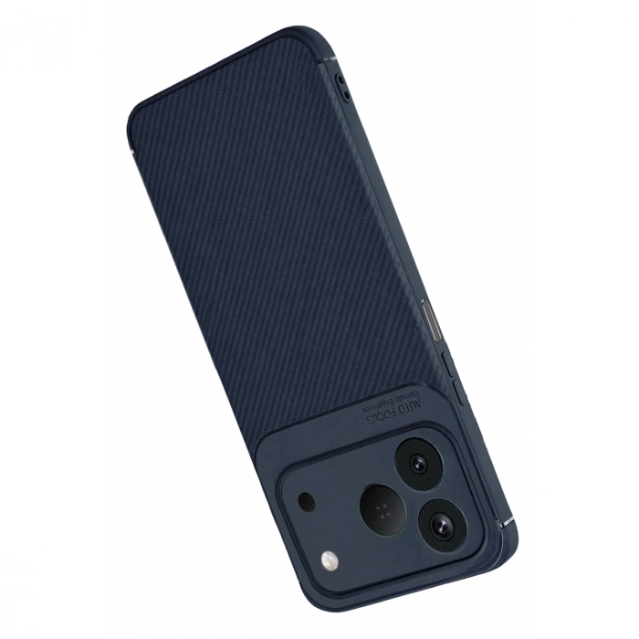 Newface Tecno Spark 50 4g Auto Focus Karbon Kapak - Lacivert