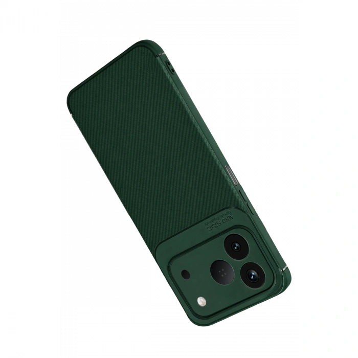 Newface Tecno Spark 50 4g Auto Focus Karbon Kapak - Yeşil