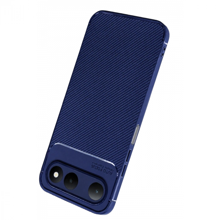 Newface Tecno Spark 50 5g Auto Focus Karbon Kapak - Lacivert