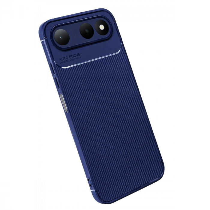 Newface Tecno Spark 50 5g Auto Focus Karbon Kapak - Lacivert