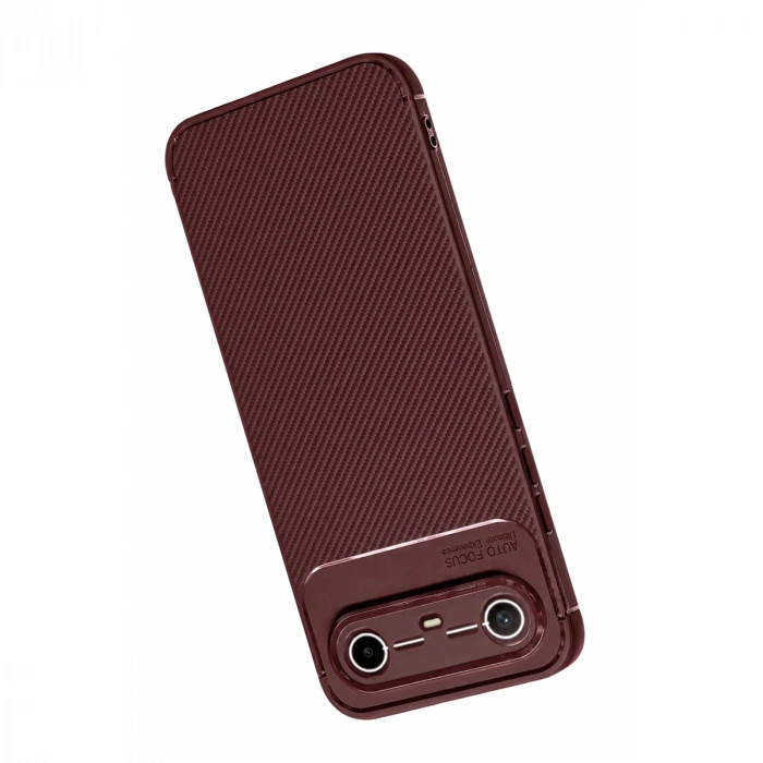 Newface Tecno Spark Slim 5g Auto Focus Karbon Kapak - Bordo