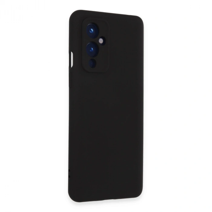 One Plus 9 Kılıf Nano İçi Kadife Silikon - Siyah