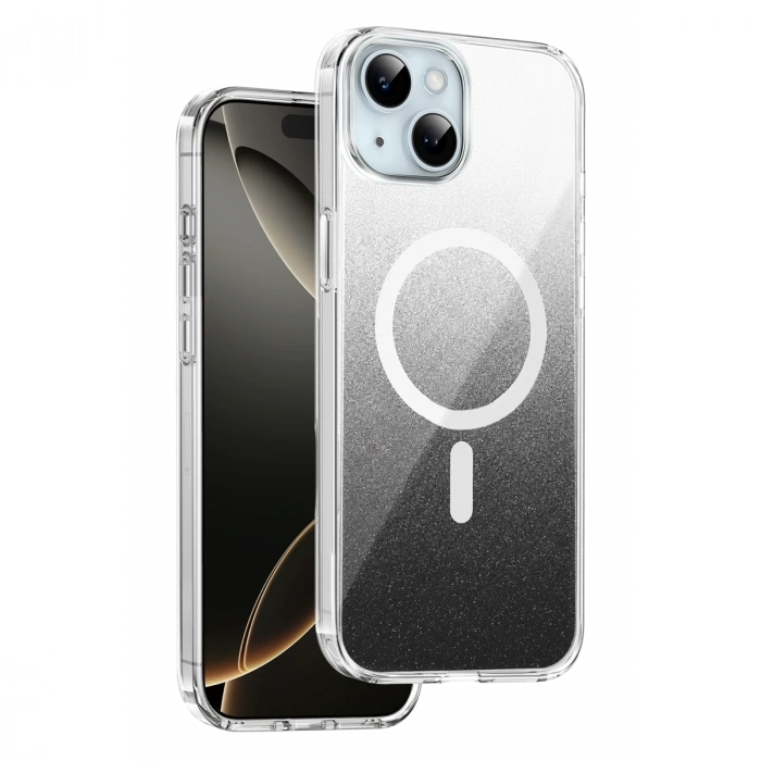 Onegif Apple İphone 15 Sora Simli Magsafe Kapak - Siyah