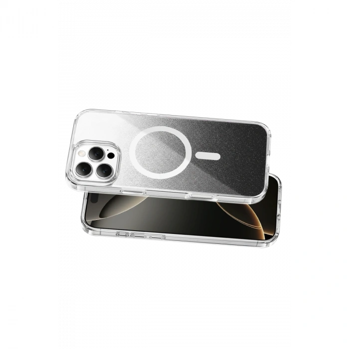 Onegif Apple İphone 16 Pro Max Sora Simli Magsafe Kapak - Siyah