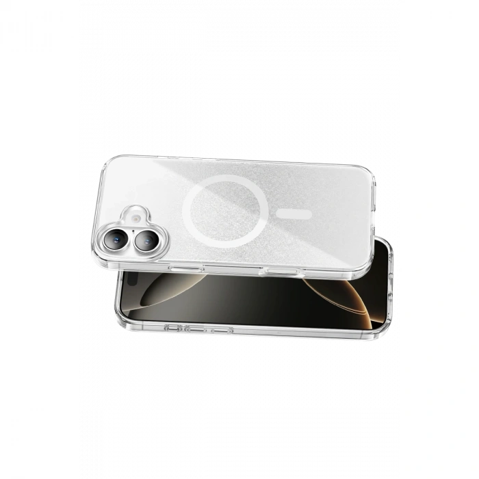 Onegif Apple İphone 16 Sora Simli Magsafe Kapak - Beyaz