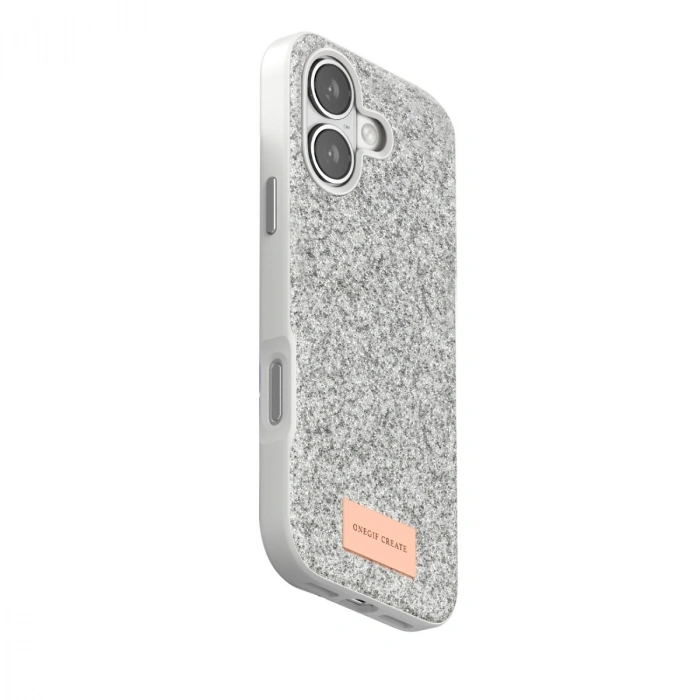 Onegif Apple İphone 17 Bright Simli Kapak - Beyaz