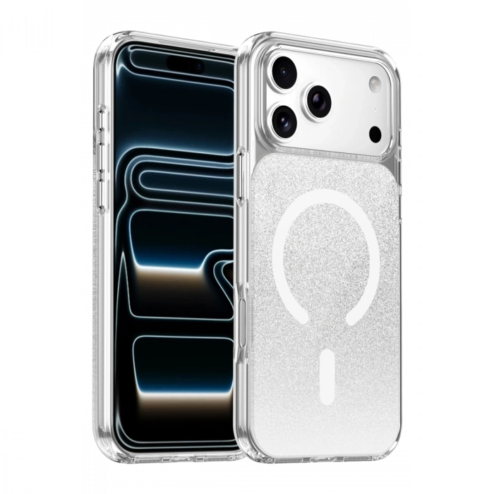 Onegif Apple İphone 17 Pro Sora Simli Magsafe Kapak - Beyaz