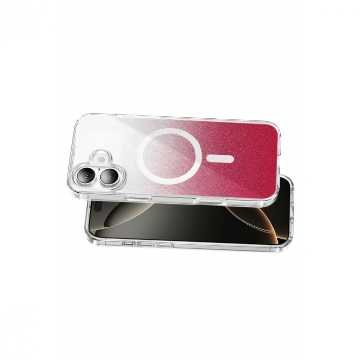 Onegif Apple İphone 17 Sora Simli Magsafe Kapak - Kırmızı