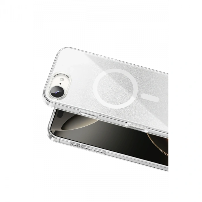 Onegif Apple İphone 17e Sora Simli Magsafe Kapak - Beyaz