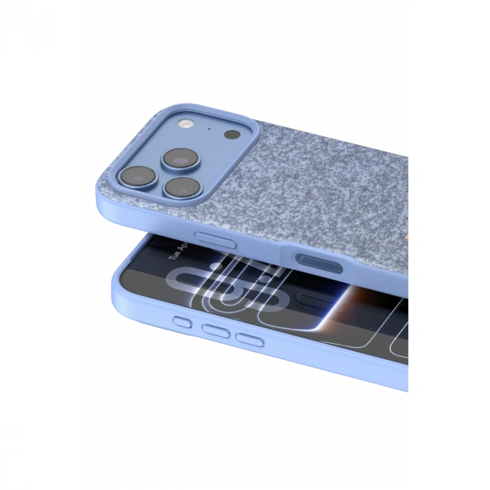Onegif Apple İphone 18 Pro Bright Simli Kapak - Mavi