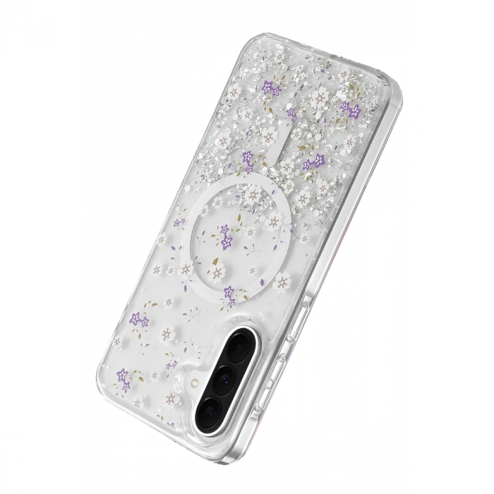 Onegif Samsung Galaxy A56 Misk Simli Magsafe Kapak - Desen 2