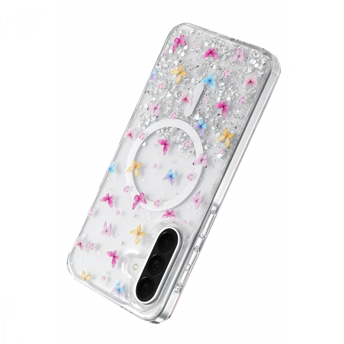 Onegif Samsung Galaxy A56 Misk Simli Magsafe Kapak - Desen 4