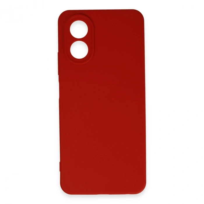 Oppo A38 Kılıf First Silikon - Kırmızı