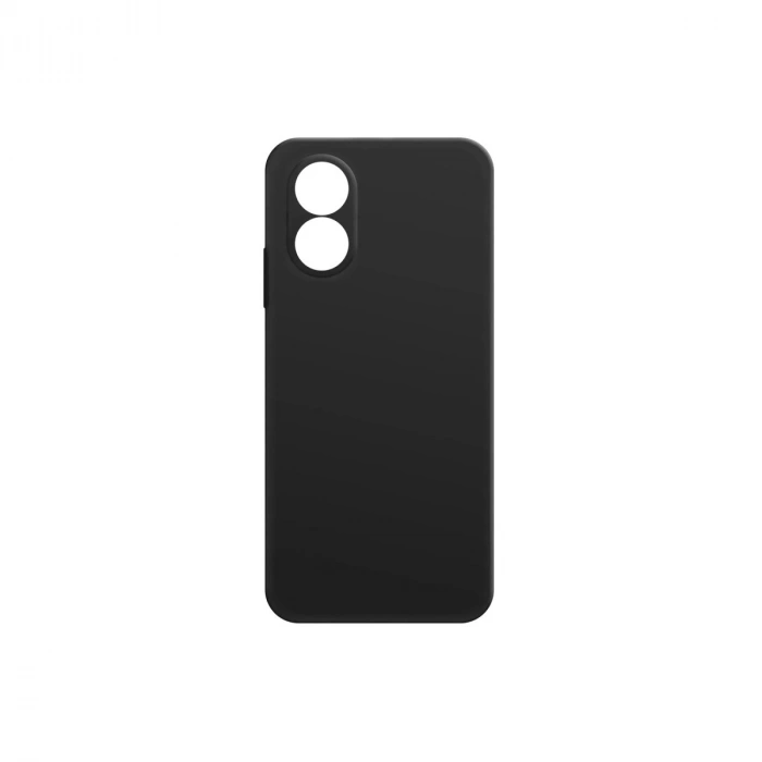 Oppo A38 Kılıf First Silikon - Siyah