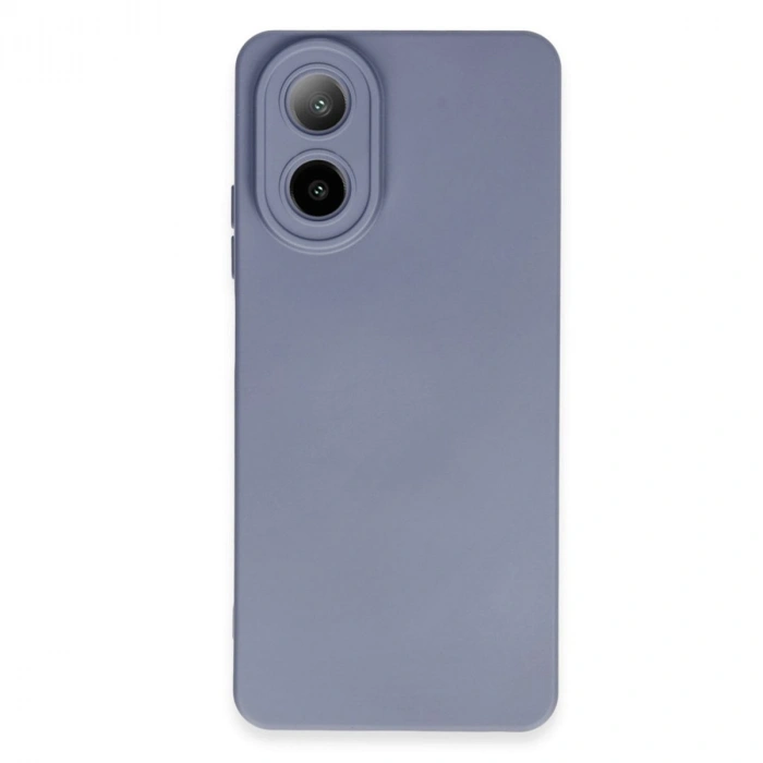 Oppo A38 Kılıf Nano İçi Kadife Silikon - Gri