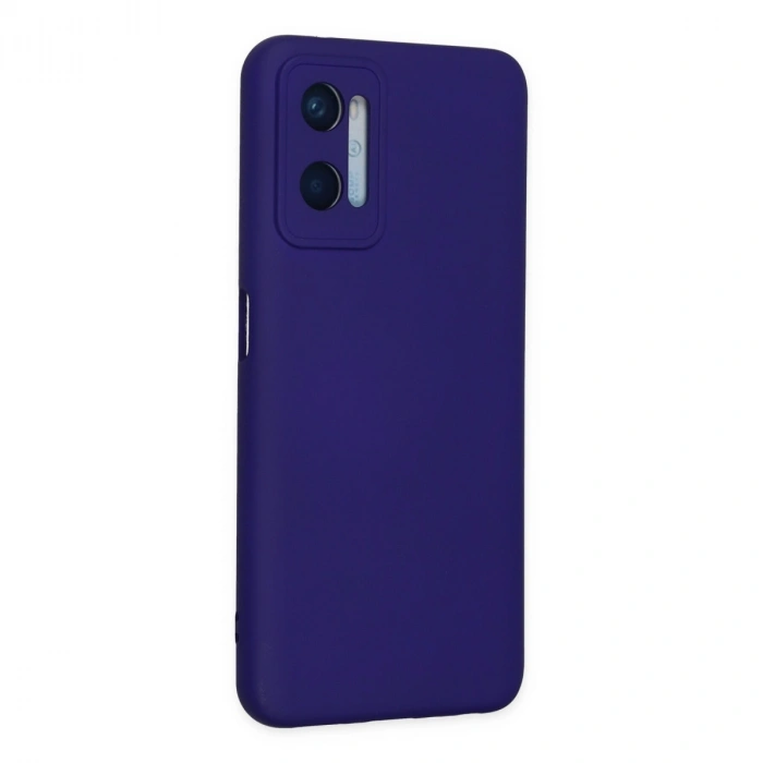 Oppo A96 Kılıf Nano İçi Kadife Silikon - Mor