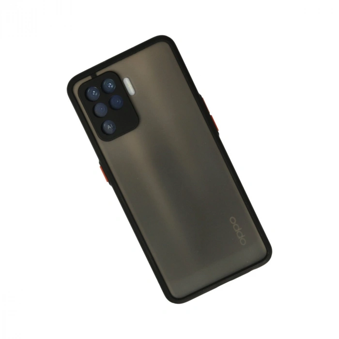 Oppo Reno 5 Lite Kılıf Montreal Silikon Kapak - Siyah