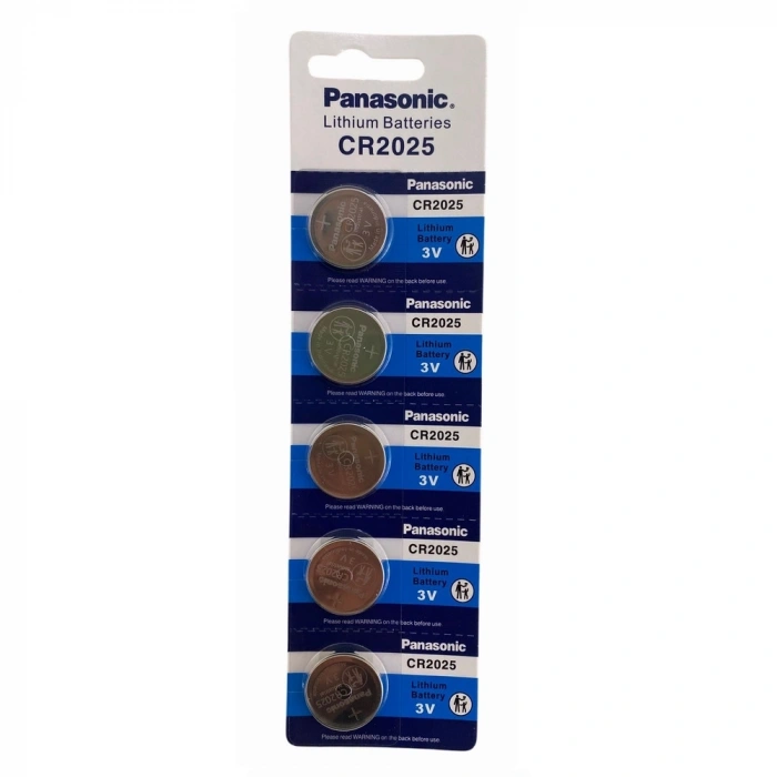 Panasonic Cr2025 3v Lityum Bios Baskül Terazi Pili 5’li Kartela 5 Adet