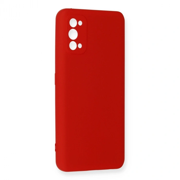 Realme 7 Pro Kılıf Nano İçi Kadife Silikon - Kırmızı
