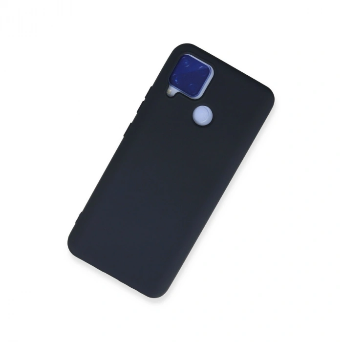 Realme C15 Kılıf Nano İçi Kadife Silikon - Lacivert