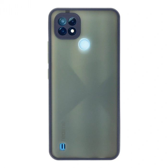Realme C21 Kılıf Montreal Silikon Kapak - Lacivert